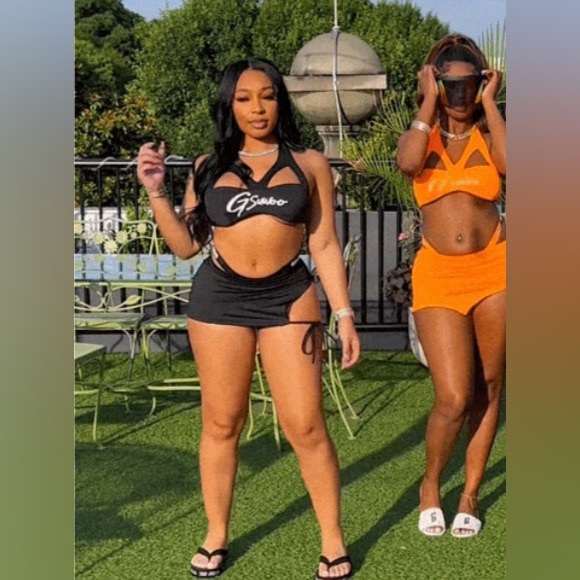 Black Bikini Skirt Set Gsuwoo - Picture 8 of 8